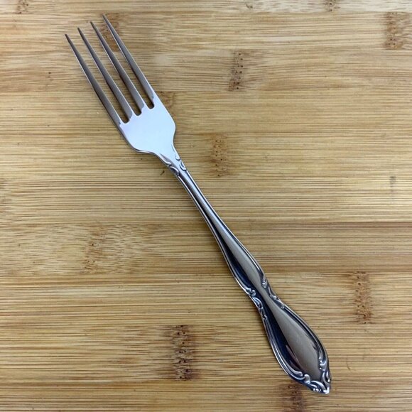 Oneida Strathmore Dinner Forks Set of 4 Deluxe Stainless Steel Flatware Vtg 90s - Picture 3 of 6